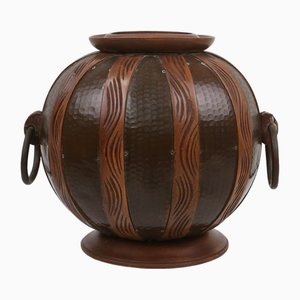 Vase Boule Art Déco attribué à Gustave Surrurier-Bovy, Belgique, 1920