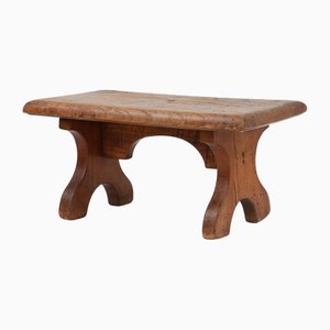 Tabouret Mid-Century Rustique en Chêne, France, 1890s