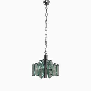 Mod. Satellite Crystal Ceiling Lamp from Fontana Arte
