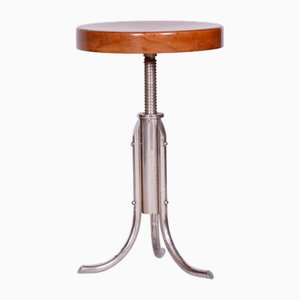 Mücke Melder zugeschriebener Bauhaus Hocker aus Buche, 1930er