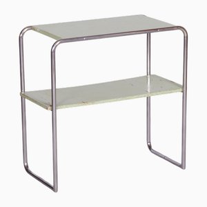 Tavolino Bauhaus cromato attribuito a John Hagemann per Thonet, Germania, anni '30