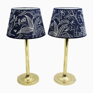Table Lamps by Stig Lindberg from Aneta, 1970s, Set of 2