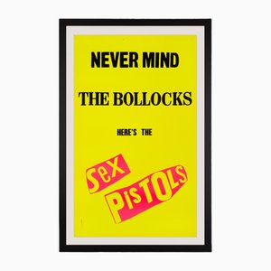Sex Pistols Never Mind the Bollocks UK Promo Poster attributed to Jamie Reid, 1977