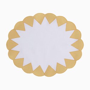 Gajos Yellow Linen Placemat by Los Encajeros