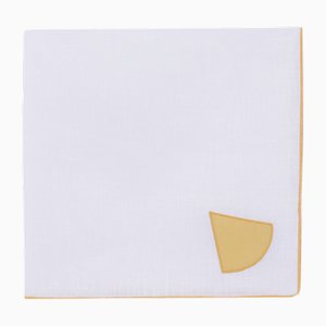 Gajos Yellow Linen Napkin by Los Encajeros