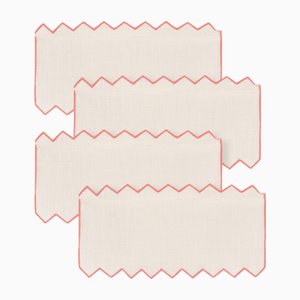 Gajos Lobster Linen Cocktail Napkins by Los Encajeros, Set of 4