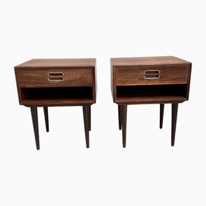 Tables de Chevet Vintage en Palissandre par Johannes Andersen pour Dyrlund, 1960s, Set de 2