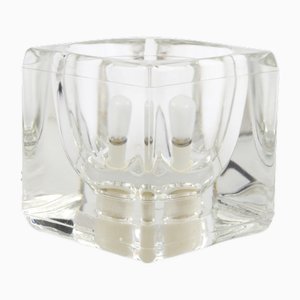 Kubische Tischlampe aus Glas von Peill & Putzler, 1970er