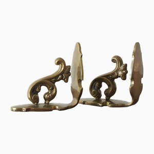 Fermalibri Mid-Century in ottone, anni '60, set di 2