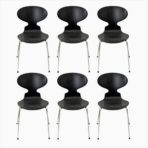 Model 3101 Chairs by Arne Jacobsen for Fritz Hansen, 1973, Set of 6