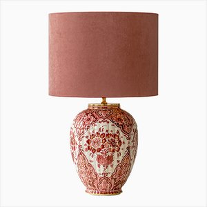 Vintage Delfts Rood Mina Table Lamp from Regina