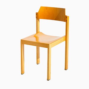 Stackable Oak Chair, 1970s