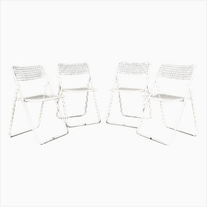 Ted Net Folding Chairs by Niels Gammelgaard for IKEA, 1970s, Set of 4
