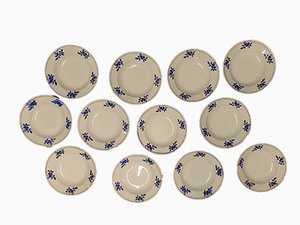 Porcelain Soup Plates, Set of 12