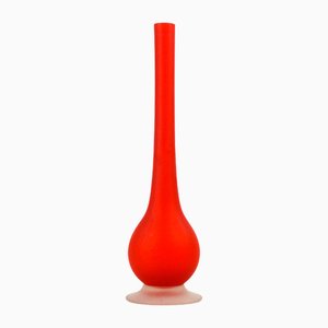 Italienische Vintage Murano Glas Vase von Carlo Moretti, 1960er