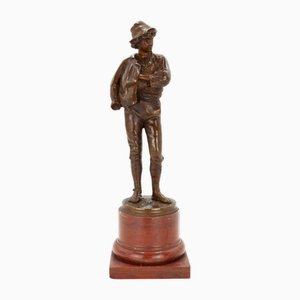 Fritz Heinemann, Jeune Romain, 1892, Bronze