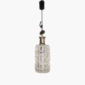 Voghera Crystal Ceiling Lamp, Italy, 1970s