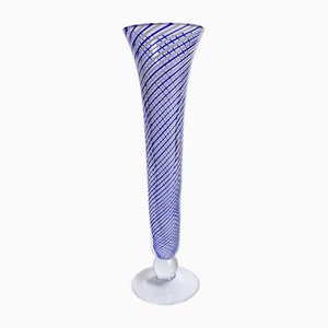 Vintage Pasabahce Swirl Thread Glass Vase