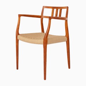 Butaca danesa de teca modelo 64 de Niels Otto (NO) Møller para JL Møllers, años 60