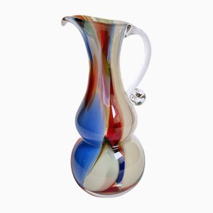 Jarrón vintage de cristal de Murano Confetti atribuido a Barovier & Toso, años 50