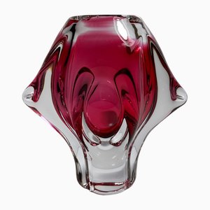 Vintage Vase by Josef Hospodka for Chribska Glassworks, Former Czechoslovakia, 1980s