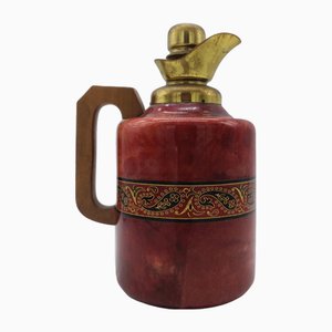 Goatskin and Brass Carafe by Aldo Tura for Macabo, Italy, 1960s