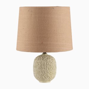 Chamotte Tischlampe von Gunnar Nylund, 1950er