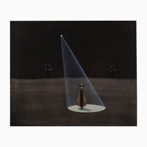 Zane Luse, Night Butterfly, Oil on Canvas, 2020