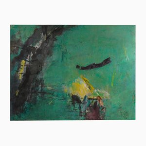 Karin Witte, Kisima, Acrilico su tela, 1995, Pittura acrilica
