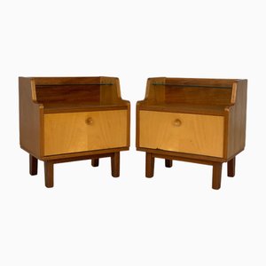 Mid-Century Bedside Tables, Set of 2