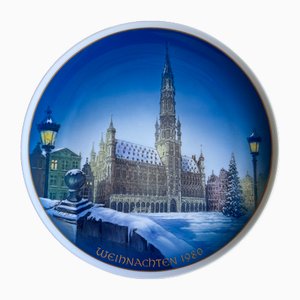 Christmas Plate by Helmut Drexler for Rosenthal, 1980