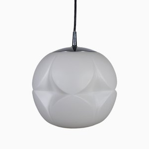 Space Age Ceiling Lamp in Opal Glass from Peill and Putzler, 1970s