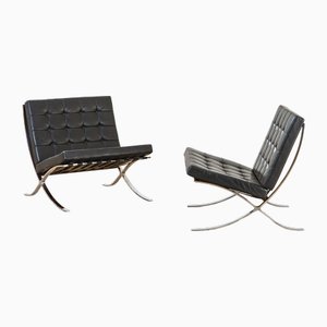 Mod. Poltrone Mr90 Barcelona di Ludwig Mies Van Der Rohe per Knoll Inc./Knoll International, 1960, set di 2