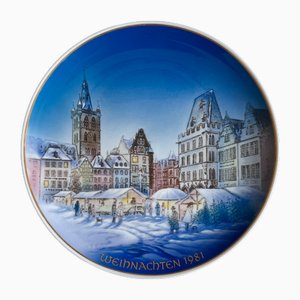 Christmas Plate by Helmut Drexler for Rosenthal, 1981