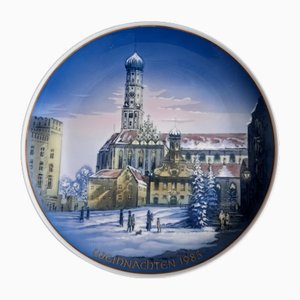 Christmas Plate by Helmut Drexler for Rosenthal, 1985
