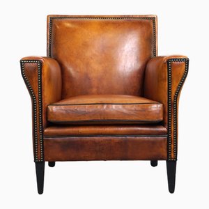 Art Deco Sheepskin Armchair with Details