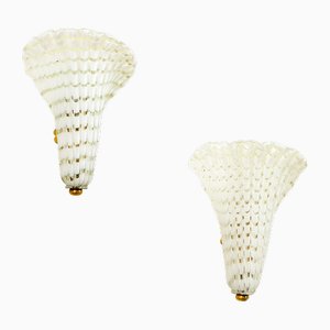 Wall Sconces Mod. Half Fifi by Gino Cenedese for Vetreria, 1952, Set of 2