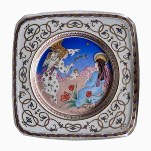 Christmas Plate in Porcelain by Ole Winther for Hutschenreuther, 1983