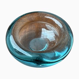 Scodella Mid-Century in vetro di Per Lütken per Holmegaard, Danimarca, anni '60