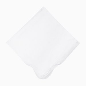 Zurbano White Linen Napkin by Los Encajeros