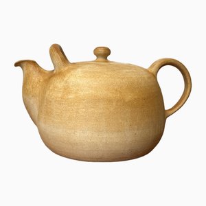 Mid-Century Large Danish Studio Pottery Teapot by Herman A. Kähler for Kähler, 1960s