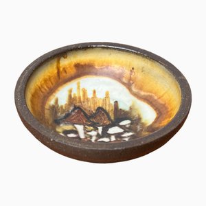 Small Mid-Century Danish Studio Pottery Bowl by Lise Eder for Lise Keramik, 1960s
