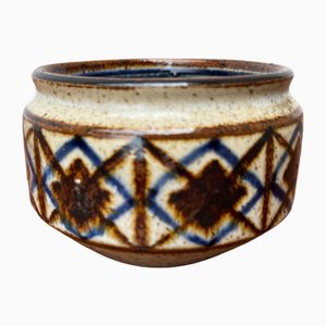 Mid-Century Danish Studio Pottery Candle Holder from Michael Andersen, Bornholm, 1960s