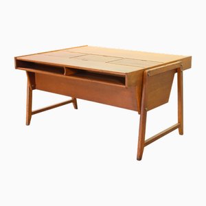 Oak Wooden Writing Desk by Clausen & Maerus, 1960s