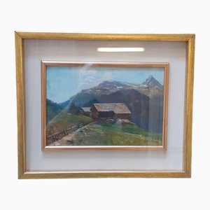 Giovanni Colmo, Landschaft, Ölgemälde, 1920er, Gerahmt
