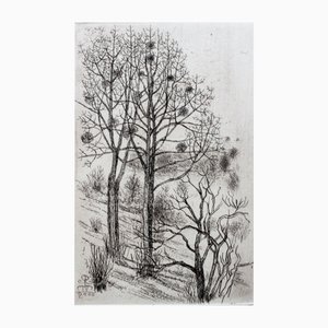 Leszek Rózga, Fields, 1987, Ink on Paper Drawing