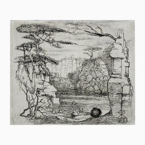 Leszek Rózga, The Meander of Neretva, 2005, Radierung auf Papier