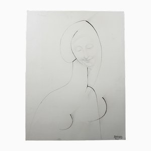Leszek Rózga, Vinicja, 1970, Drawing on Paper