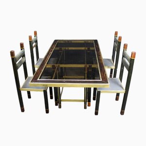 Art Deco Tisch mit Stühlen, 1930er, 5er Set