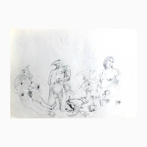 Franciszek Starowieyski, Cerillas, Dibujo en papel, 1978